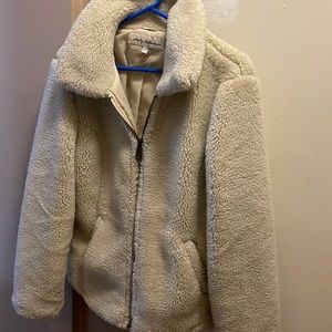 Teddy jacket worn a few times like new. Smoke-free pet free home.